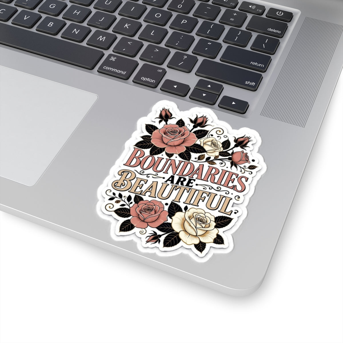 Boundary Sticker — "Boundaries Are Beautiful" Kiss-Cut Sticker