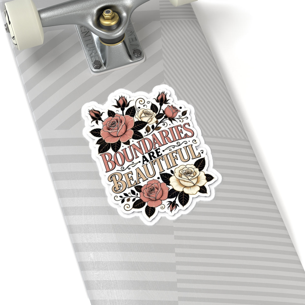 Boundary Sticker — "Boundaries Are Beautiful" Kiss-Cut Sticker