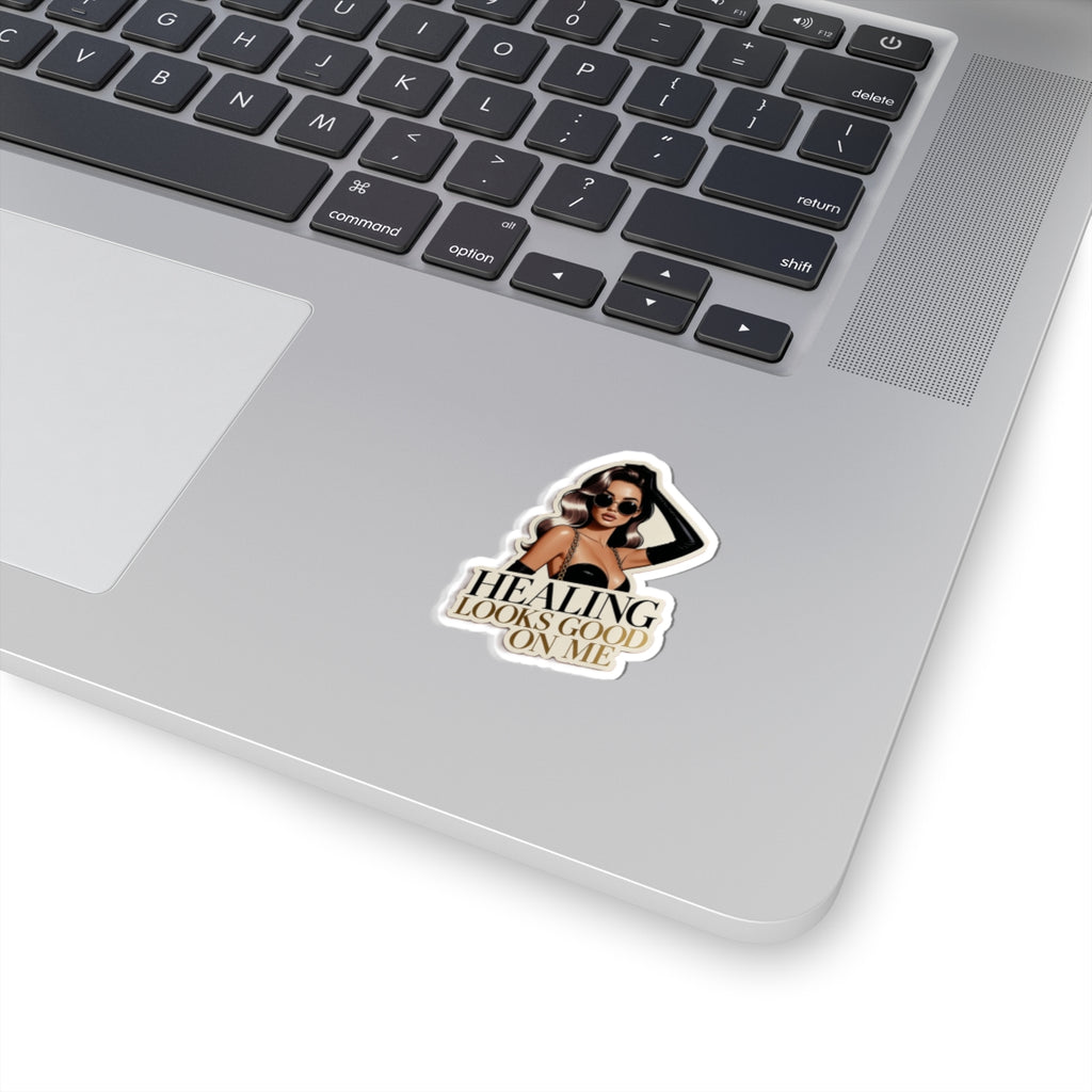 Healing Looks Good On Me Sticker — Empowering Self-Care Kiss-Cut Decal