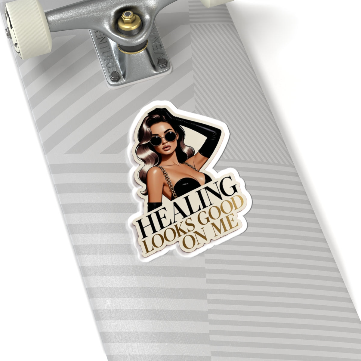 Healing Looks Good On Me Sticker — Empowering Self-Care Kiss-Cut Decal